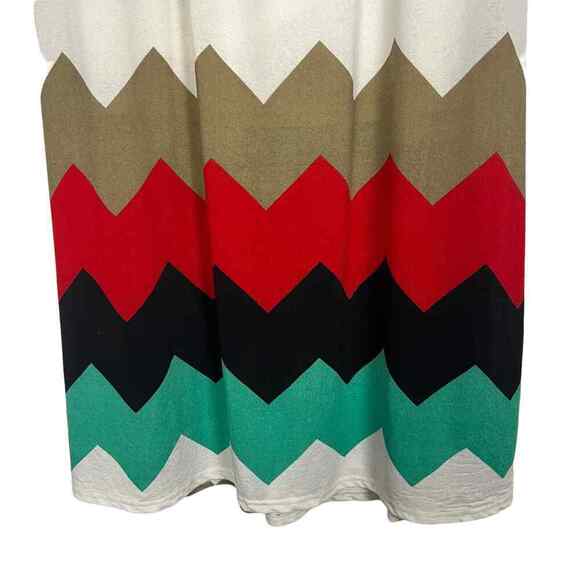 J for Justify Multicolor Chevron Print Short Sleeve Women's Maxi Dress Size 2X - Picture 6 of 13
